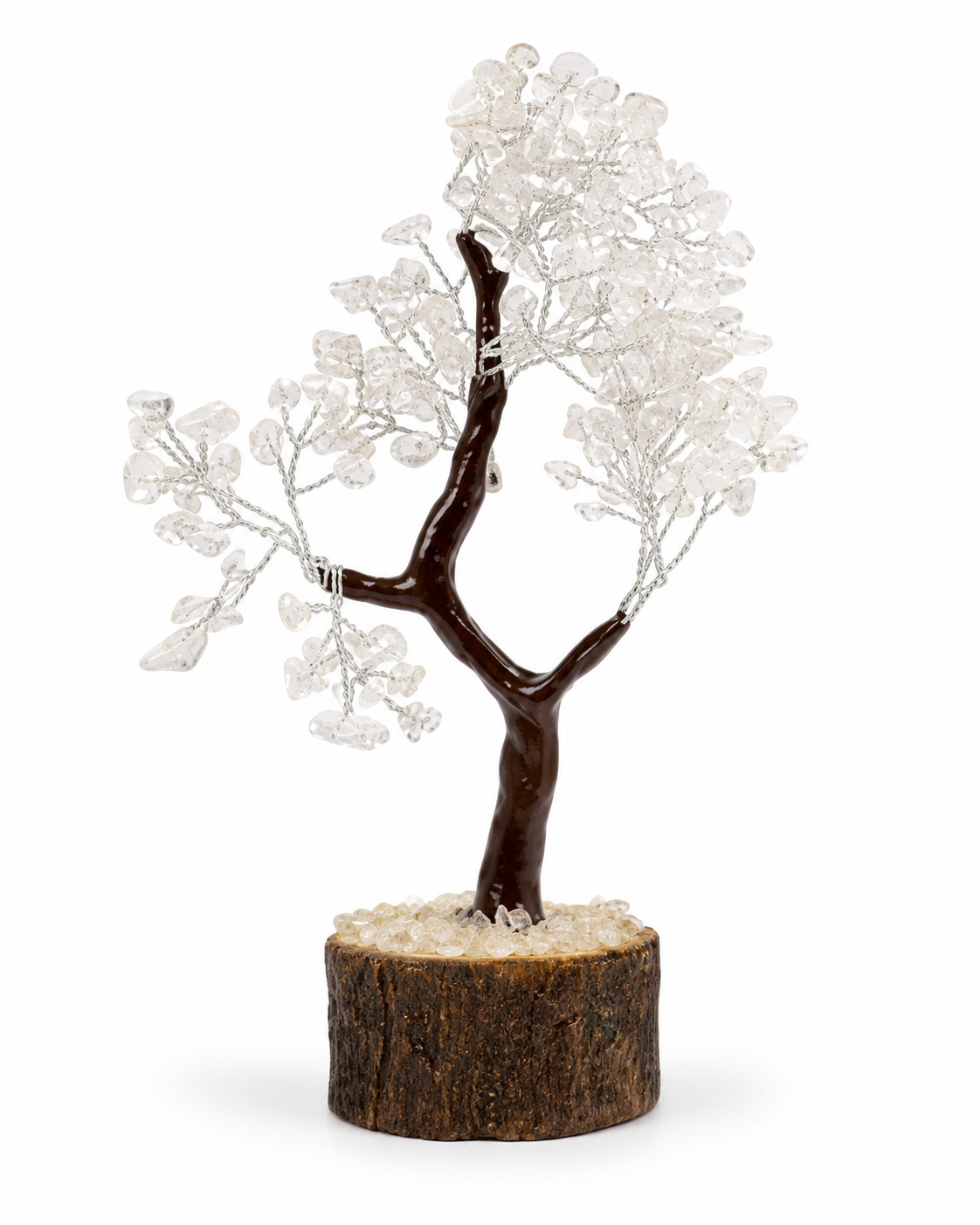 Clear Quartz Gemstone Tree with 160 beads