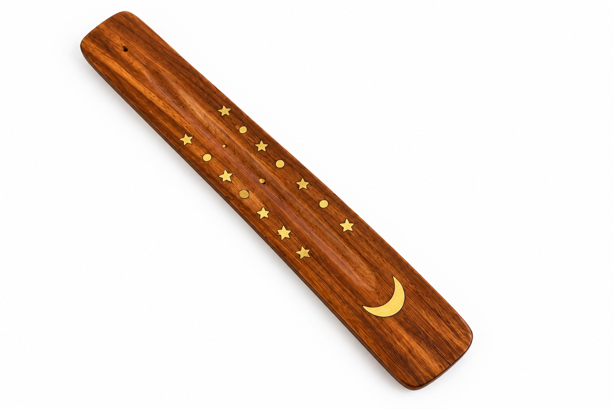 Curved Wooden Incense Ash Catcher