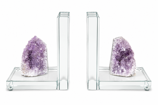 Amethyst Bookends - Set of 2