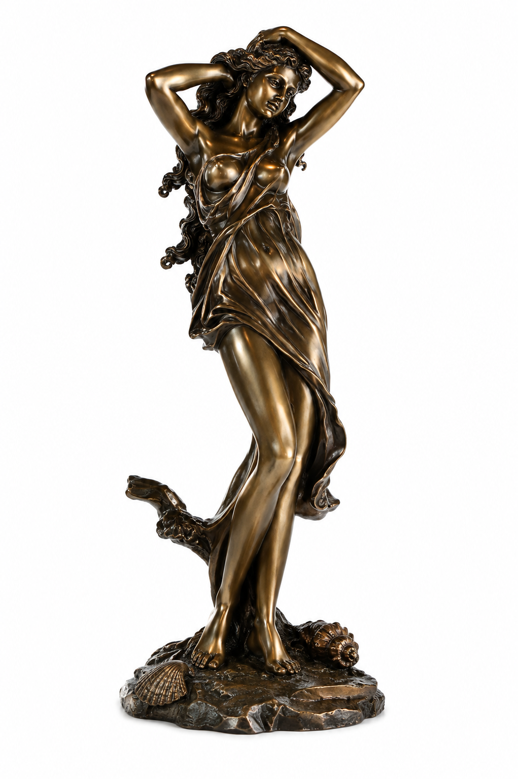 Aphrodite 13 1/4 inch bronze statue
