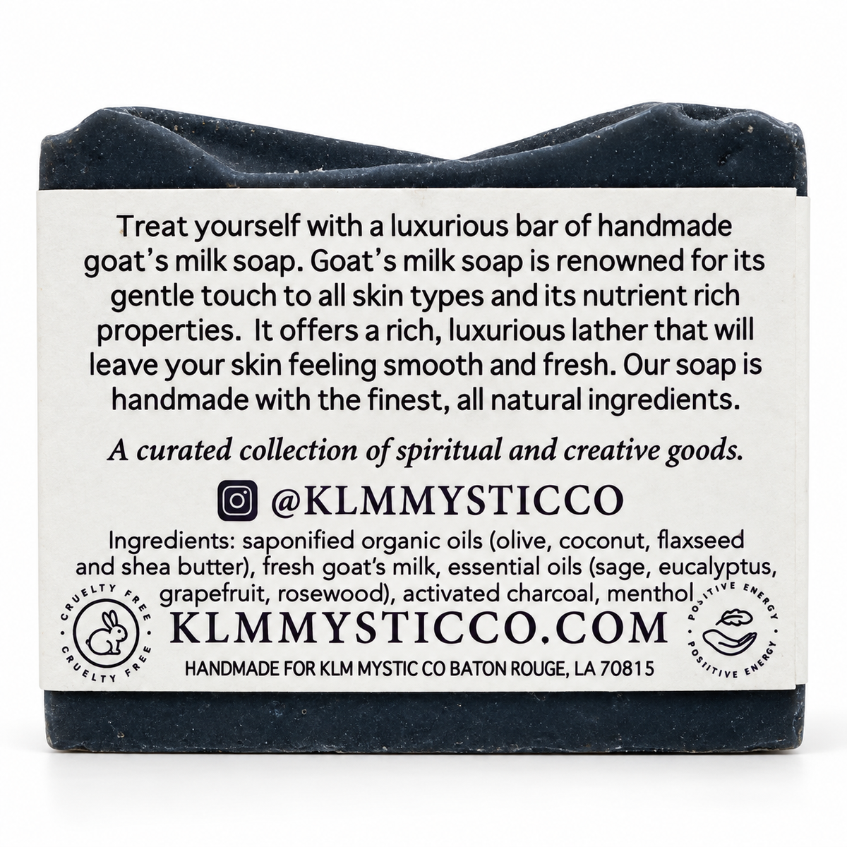 CLEAR soap — back label and ingredients