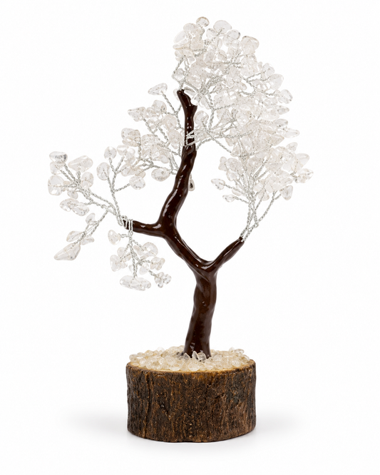 Clear Quartz Gemstone Tree with 160 beads