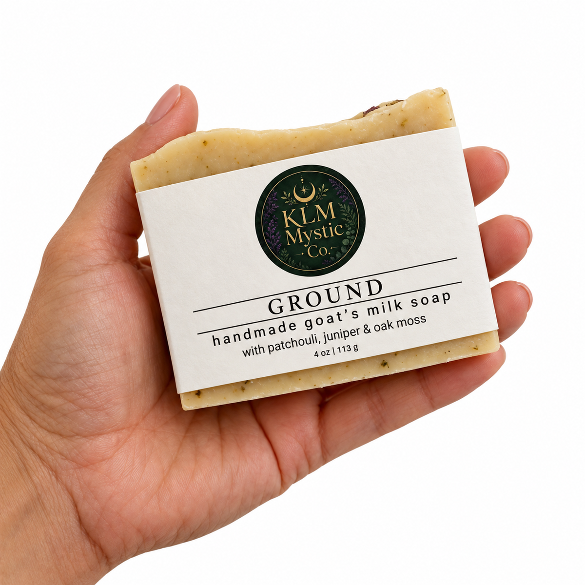 GROUND soap held in the owner’s hand