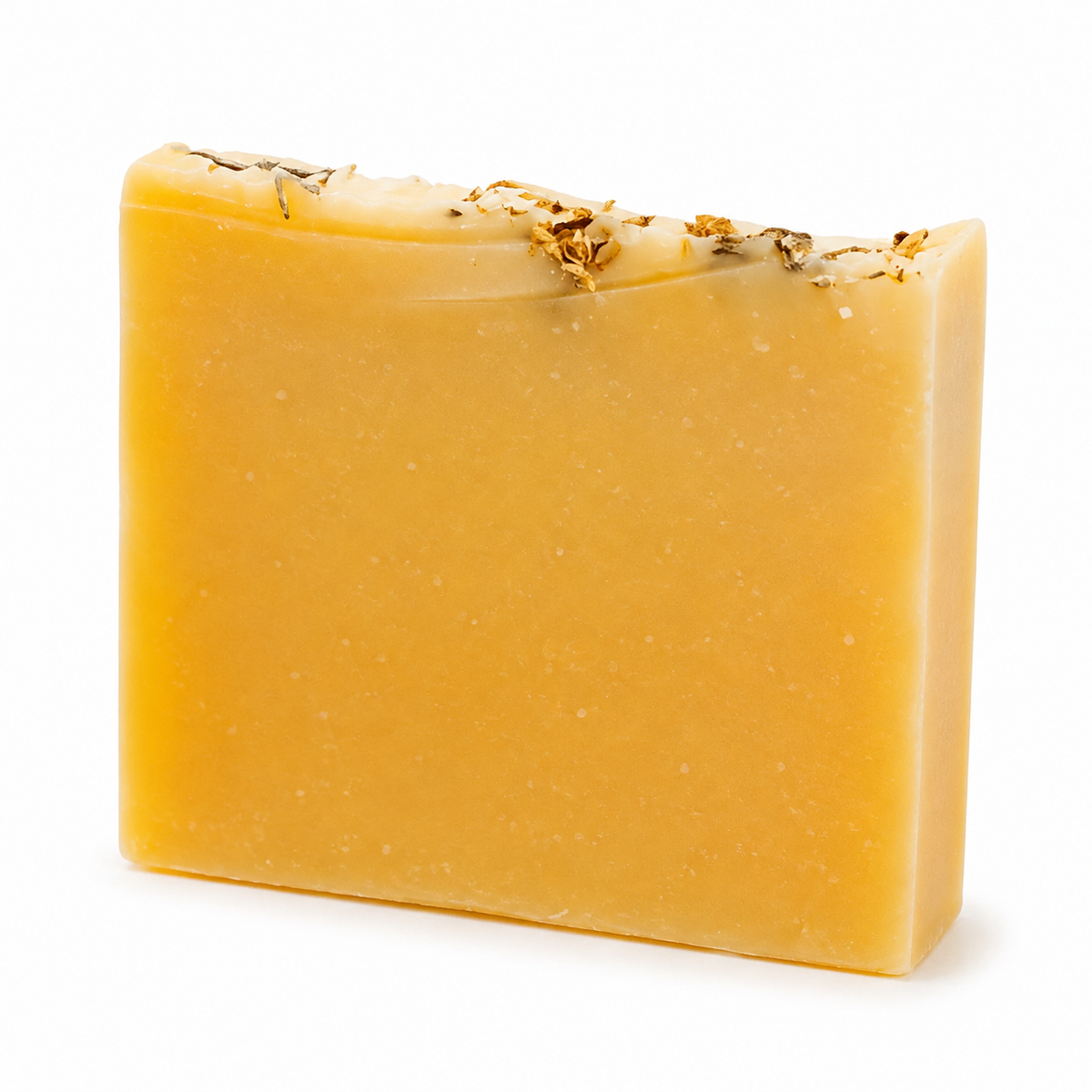 NOURISH goat’s milk soap unwrapped to show the natural handmade bar