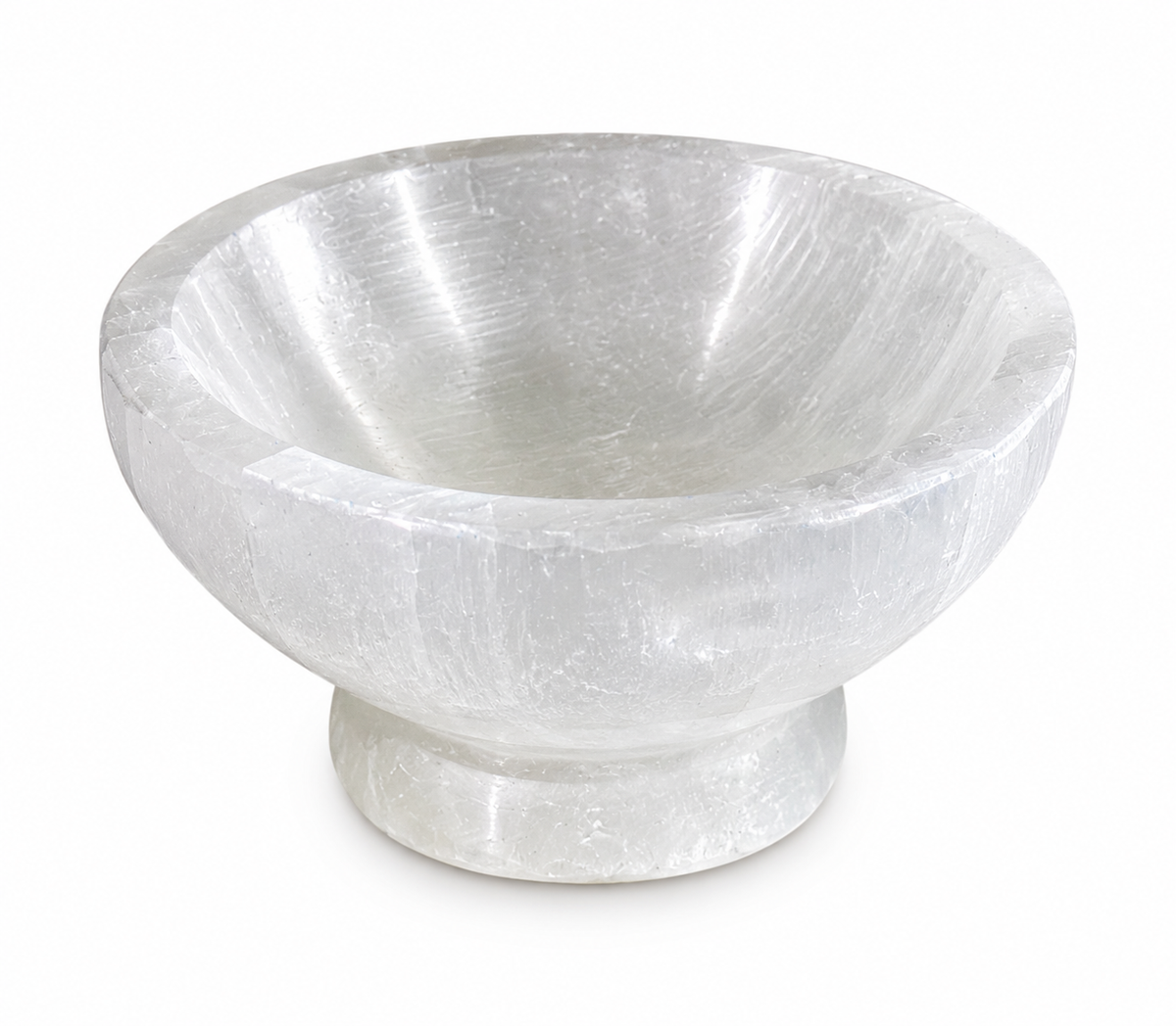 4 inch Selenite Stand Bowl