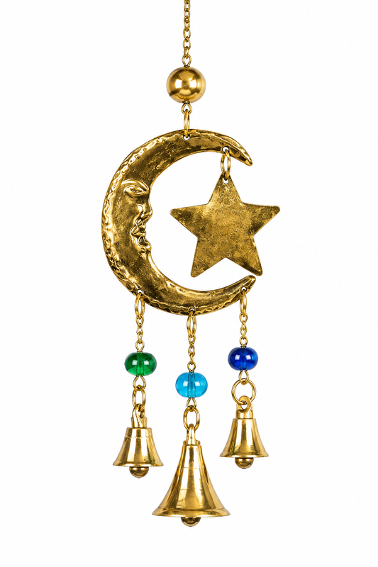 Three Bell Star and Moon Wind Chime