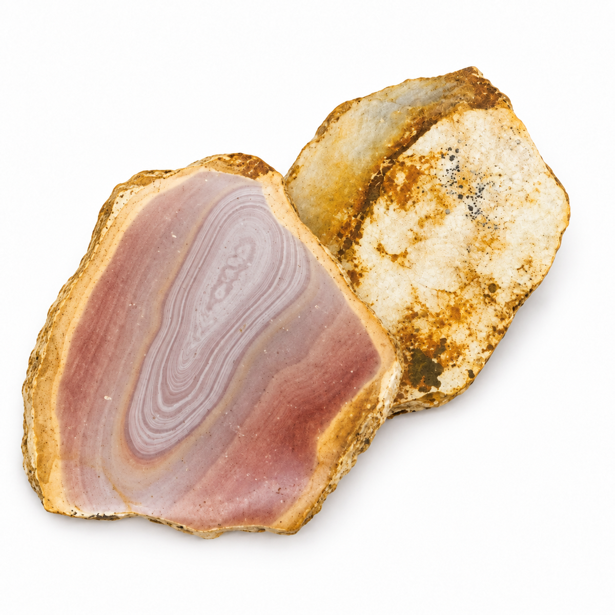 Same two Polychrome Jasper slices in an alternate arrangement